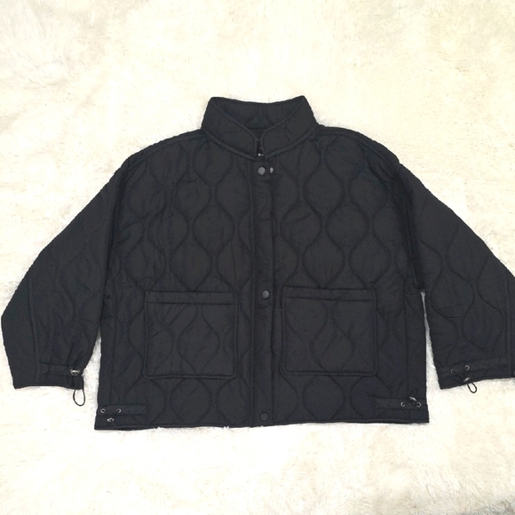 Lucky Brand Black Quilted Jacket. Size XXL. NWT! - Picture 1 of 8